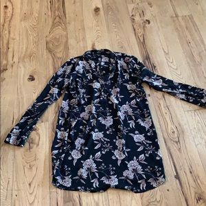 Long patterned shirt